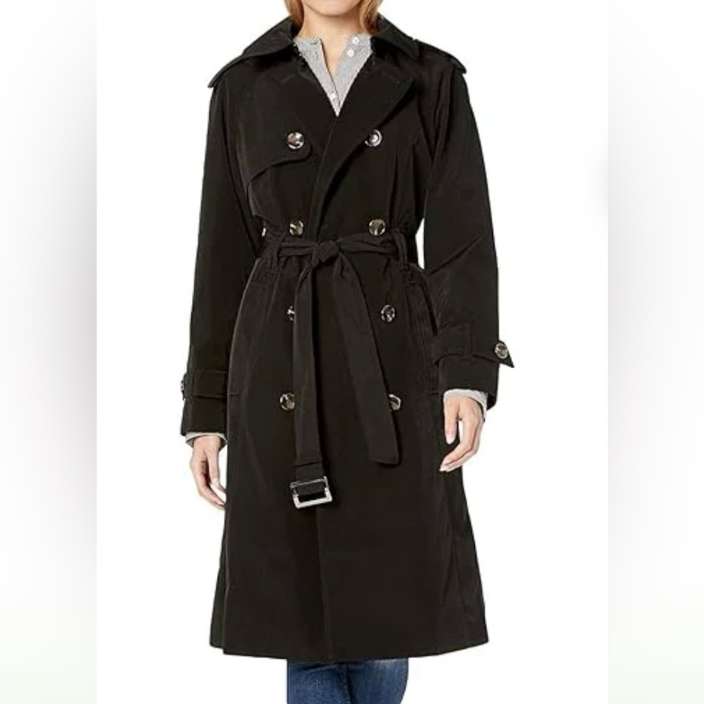 London Fog Black Trench Coat